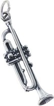 Zilveren hanger trompet