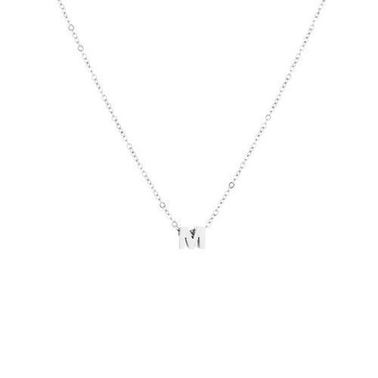Letter-Ketting-M-Zilver