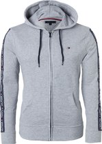 Tommy Hilfiger hoodie jacket - sweatvest grijs -  Maat XL