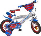 Toimsa Silver Series - Kinderfiets - Jongens - Zilver;Blauw - 12 Inch