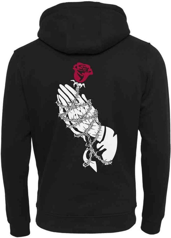 | Urban Classics Hoodietrui XS Hand Rose Zwart Urban Classics Urban Classics Hoodietrui Hand Rose Zwart