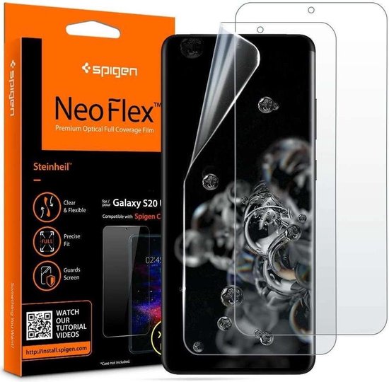 Spigen Neo Flex HD Screenprotector Samsung Galaxy S20 Ultra (2 Pack