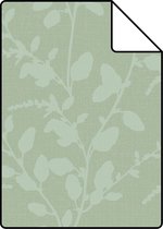 Proefstaal ESTAhome behang bladmotief groen - 148731 - 26,5 x 21 cm