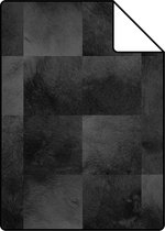 Proefstaal ESTAhome behang dierenhuid zwart - 139184 - 26,5 x 21 cm