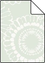 Proefstaal ESTAhome behangpapier bloemen mintgroen - 128861 - 26,5 x 21 cm