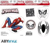 MARVEL -Stickers - 16x11cm/ 2 sheets - Spider-man X5