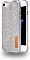 Azuri Elegante fabric cover - grijs - voor iPhone 7/8/SE(2020)