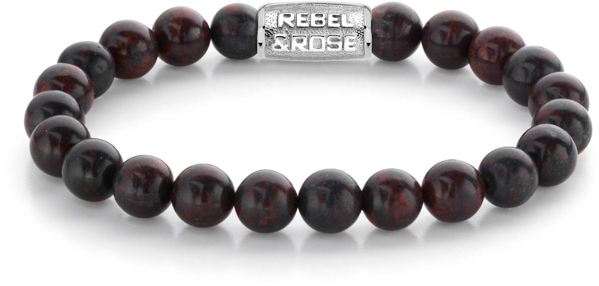 Rebel & Rose Stones Only Red-brown Sugar - 8mm RR-80074-S-17.5 cm