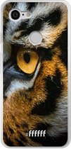 Google Pixel 3 Hoesje Transparant TPU Case - Tiger #ffffff