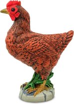 Safari Boerderijdier Dwerghaan Junior 4 Cm Rood