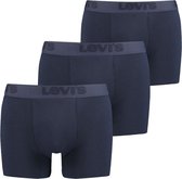 Levi's Boxershorts Heren Premium Boxer Brief Navy - 3 pack Donkerblauwe boxershorts - Maat XL