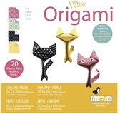 Fridolin Origami Katjes Vouwen 20 X 20 Cm 20 Stuks Multicolor