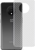 Voor OnePlus 7T IMAK PVC-koolstofvezeltextuur doorschijnende feel-back-film (wit)