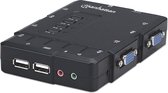 Manhattan 151269 KVM-switch Zwart