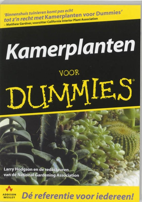 Cover van het boek 'Kamerplanten voor Dummies' van Larry Hodgson en  Hodgson