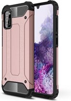 Armor Hybrid Samsung Galaxy A41 Hoesje - Rose Goud