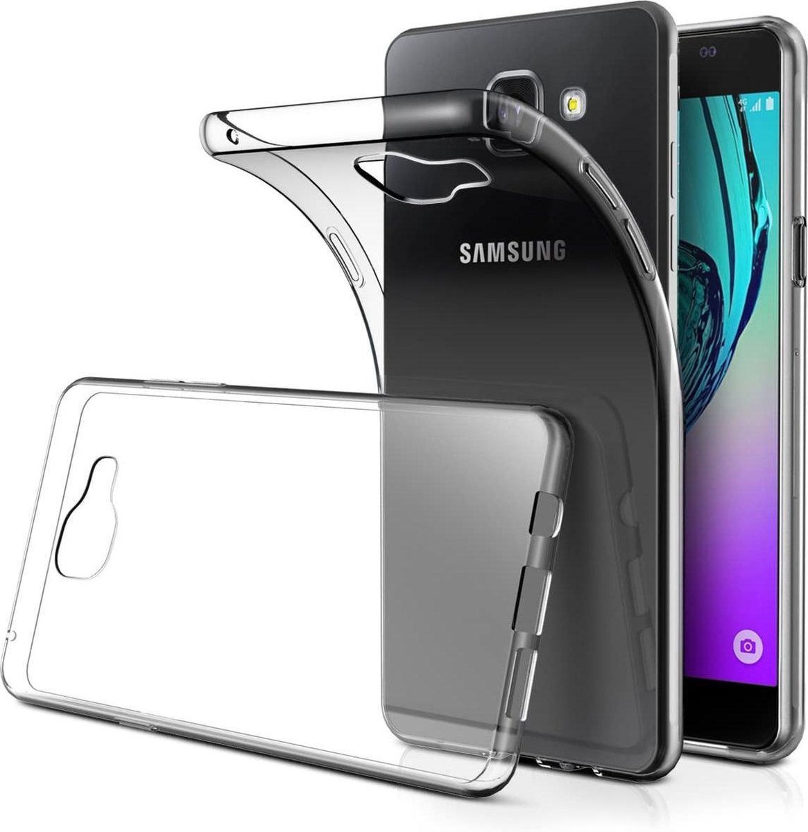 Soft Backcover Hoesje Geschikt voor: Samsung Galaxy A3 2016 - Silicone - Transparant
