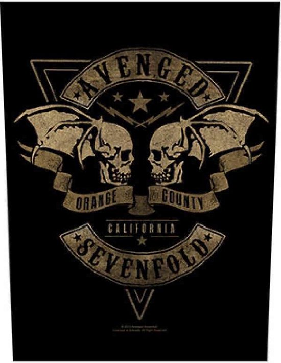 Avenged Sevenfold - Orange County Rugpatch - Zwart