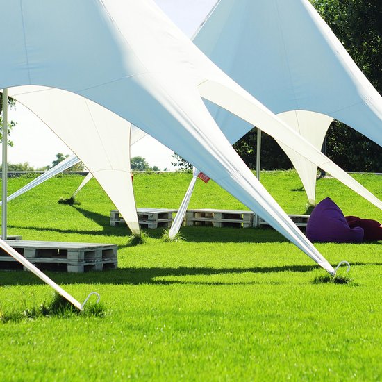 piquets de tente relaxdays 10 pièces - piquets - piquets de sol - piquets de sol - longs - acier