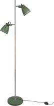 Leitmotiv - Mingle W. Wood - Vloerlamp - Ijzer - 28x152cm - Groen