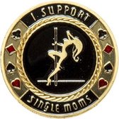 I support single moms card protector