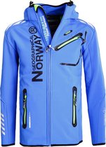 Geographical Norway Softshell Jas Heren Blauw Royaute - S