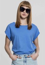 Urban Classics Dames Tshirt -XS- Extended shoulder Blauw