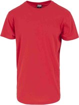 Urban Classics Heren Tshirt -2XL- Shaped Long Rood