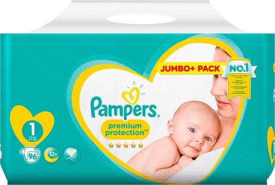 Pampers Premium Protection - Taille 1 - Petit paquet - 96 couches | bol