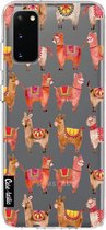 Casetastic Samsung Galaxy S20 4G/5G Hoesje - Softcover Hoesje met Design - Alpacas Print