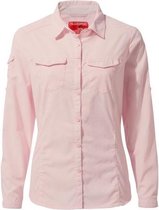 Craghoppers Blouse Nosilife Adventure Ii Dames Polyester Roze Maat 36