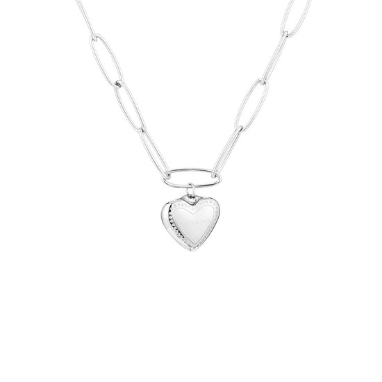 ketting sleutel hart zilver