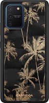 Samsung S10 Lite hoesje - Palmbomen | Samsung Galaxy S10 Lite case | Hardcase backcover zwart