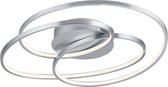 LED Plafondlamp - Trion Gilo - 38W - Warm Wit 3000K - Dimbaar - Rond - Mat Nikkel - Aluminium - BSE