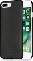 Azuri metallic cover met soft touch coat - zwart - iPhone 7 Plus  en iPhone 8  Plus