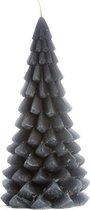 Rustik lys - Kerstboom kaars - Antraciet 20x10cm