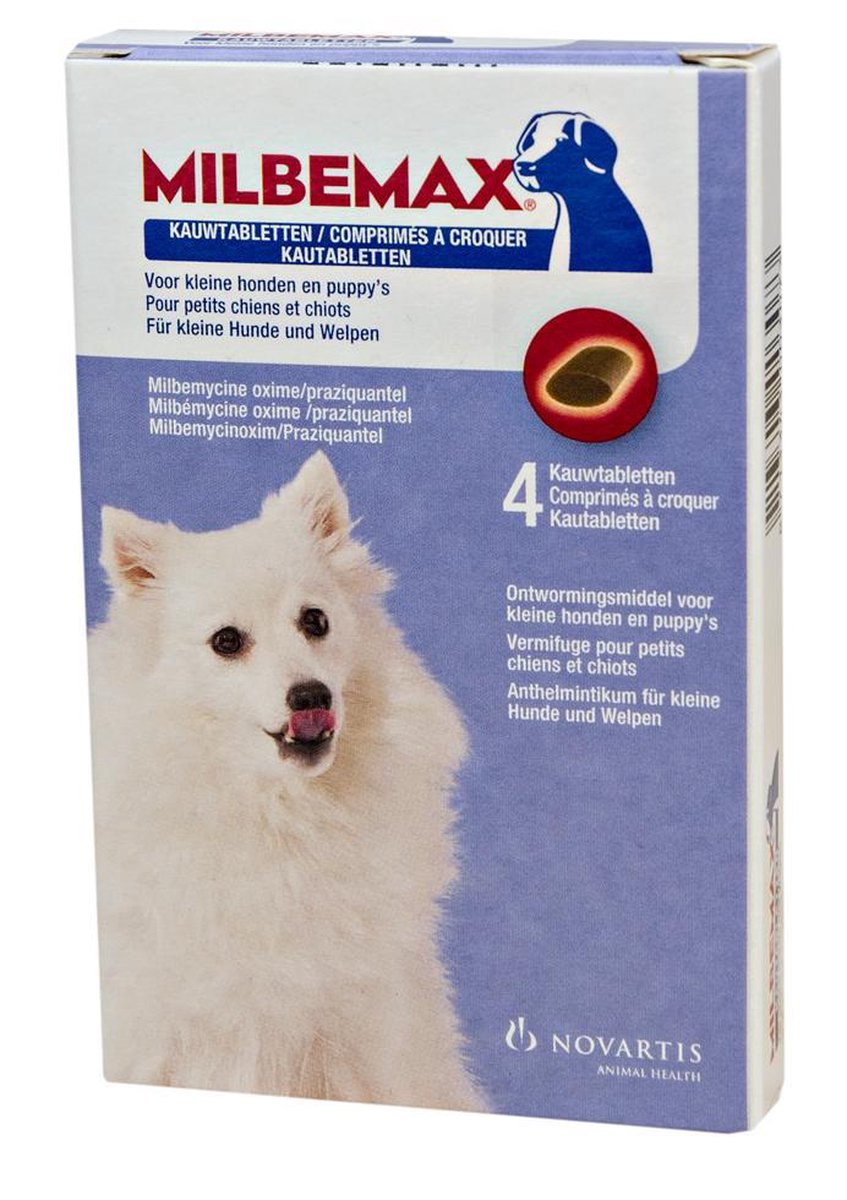 Elanco Milbemax Kauwtablet Hond - Anti wormenmiddel - 12 g 4 stuks 1 Tot 5 Kg | bol.com