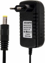 EU-stekker AC 100-240V naar DC 12V 3A-lichtnetadapter, tips: 5,5 x 2,1 mm, kabellengte: ongeveer 1,2 m (zwart)