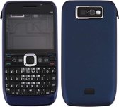 Volledige behuizing (voorkant + middenframe + batterij achterkant + toetsenbord) voor Nokia E63 (donkerblauw)