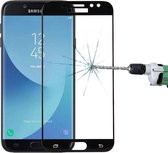 Voor Galaxy J7 Pro 0.3mm 9H oppervlakhardheid 3D gebogen zeefdruk Volledig scherm Gehard glas Screen Protector (zwart)