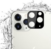 Voor iphone 11 pro mocolo 0.15mm 9h 2.5d ronde rand achteruitrijcamera lens gehard glas film (zwart)