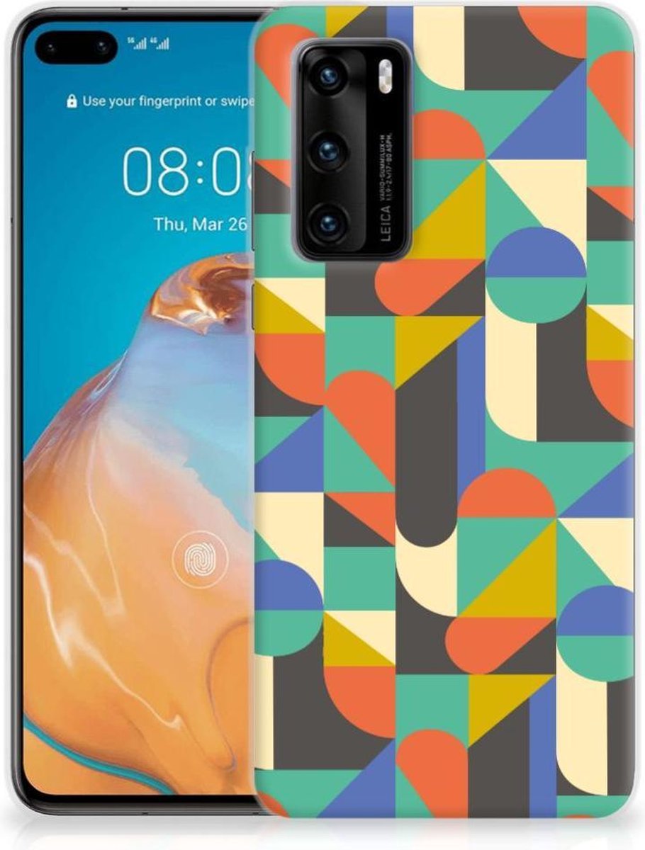 Huawei P40 TPU bumper Funky Retro