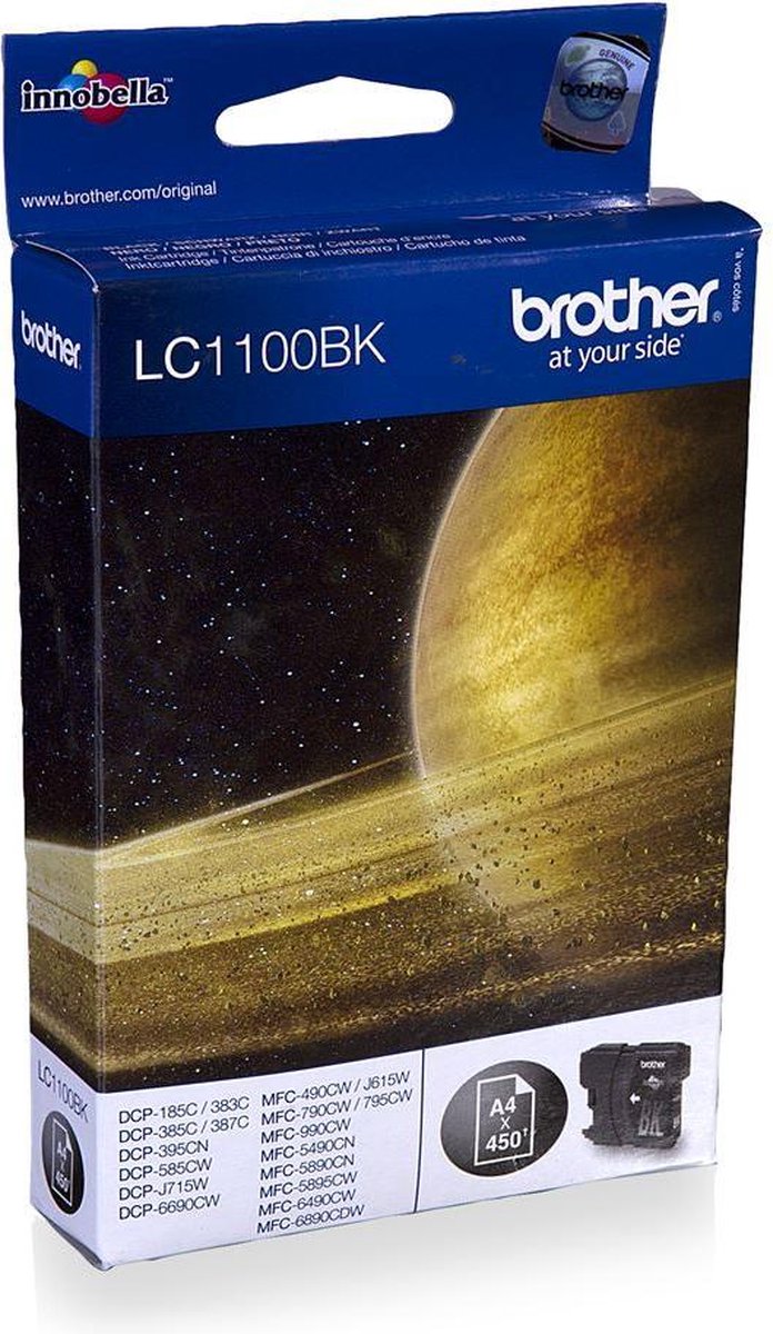 Brother LC-1100BK - Inktcartridge - Zwart