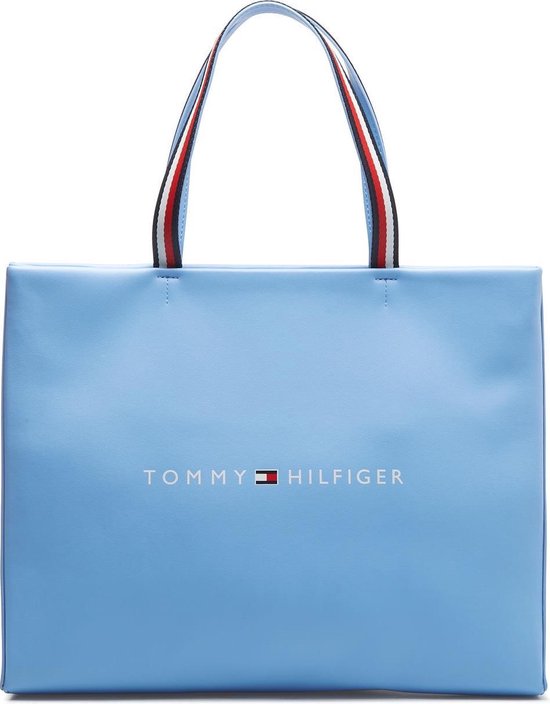 Tommy Hilfiger Light Iris Blue Shopper - blauw | bol