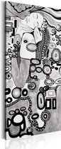 Schilderijen Op Canvas - Schilderij - Silver Love 60x120 - Artgeist Schilderij