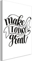 Schilderijen Op Canvas - Schilderij - Make Today Great (1 Part) Vertical 60x90 - Artgeist Schilderij