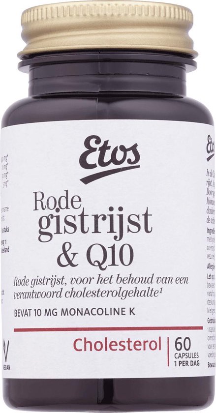 prijs Egyptische Uitwerpselen Etos Rode Gistrijst & Q10 Voedingssupplement - 60 capsules | bol.com