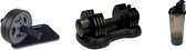 Workout set Tunturi - Driedelig - Dumbellset 12,5 kg - trainingswiel - shakebeker