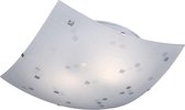 LED Plafondlamp - Plafondverlichting - Trion Colmino - E27 Fitting - 2-lichts - Vierkant - Mat Wit - Aluminium - BES LED