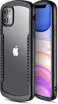 schokbestendig hoesje geschikt voor Apple iPhone 11 - zwart met Privacy Glas